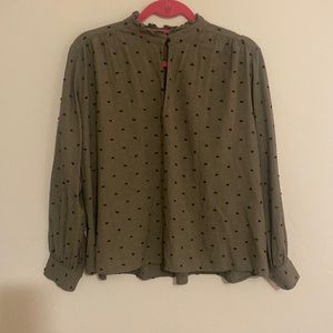 Zara Ruffle Neck Blouse